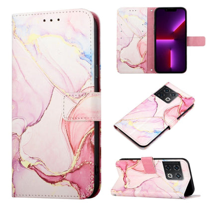 PT003 Marble Pattern Flip Leather Phone Case, For OnePlus Nord N200 5G & OPPO A74 5G, For OnePlus 10 Pro 5G