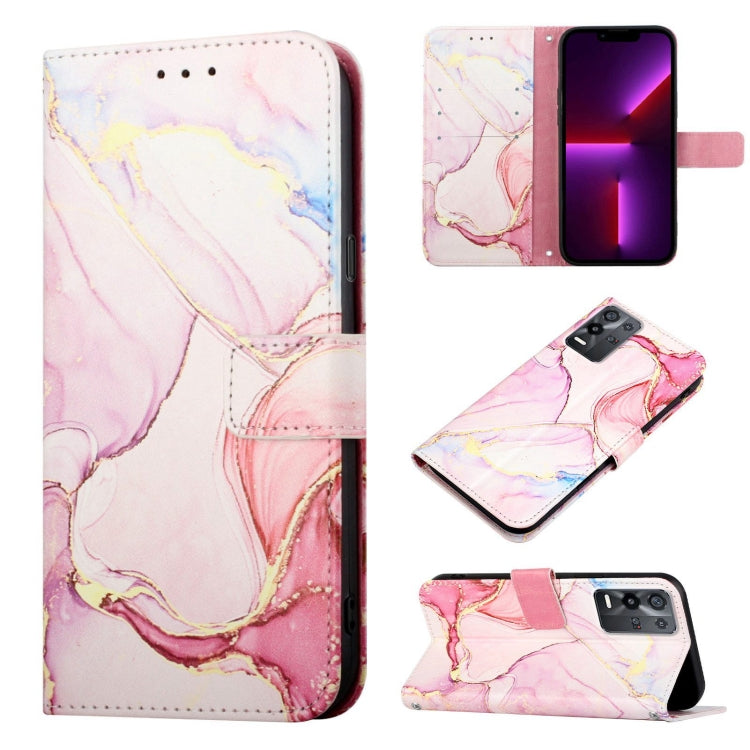 PT003 Marble Pattern Flip Leather Phone Case, For OPPO K9x, For Realme 8 / 8 Pro, For Realme 8i, For Realme C12 / C15 / C25 / C25s / 7i Global / Narzo 20 / Narzo 30A