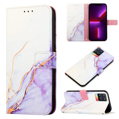 PT003 Marble Pattern Flip Leather Phone Case, For OPPO K9x, For Realme 8 / 8 Pro, For Realme 8i, For Realme C12 / C15 / C25 / C25s / 7i Global / Narzo 20 / Narzo 30A