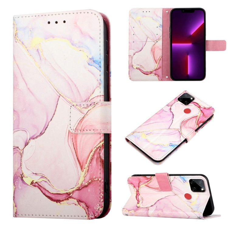 PT003 Marble Pattern Flip Leather Phone Case, For OPPO K9x, For Realme 8 / 8 Pro, For Realme 8i, For Realme C12 / C15 / C25 / C25s / 7i Global / Narzo 20 / Narzo 30A