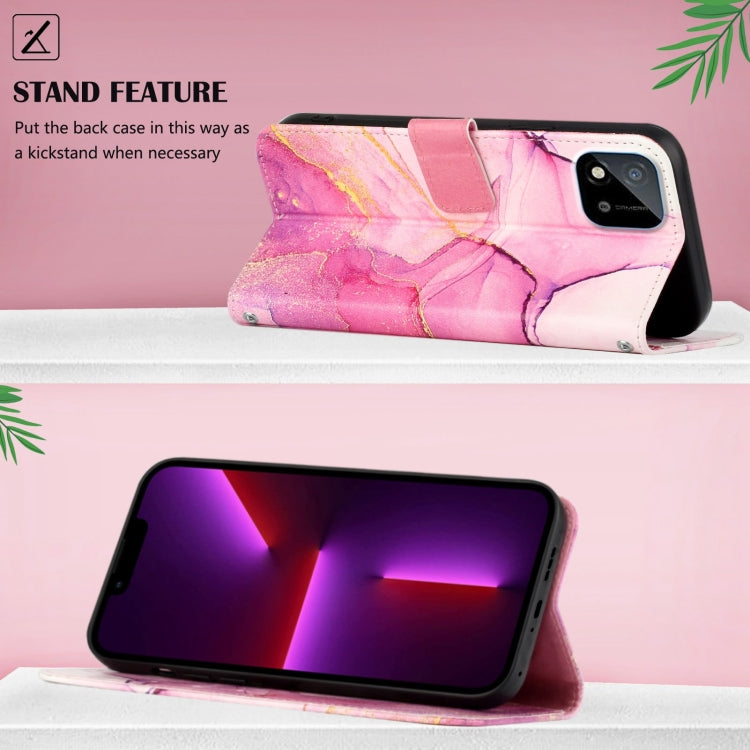 PT003 Marble Pattern Flip Leather Phone Case, For Realme C20 / C11 2021, For Realme C21Y / C25Y, For Realme GT Master / Q3 Pro Carnival, For Realme Narzo 50A