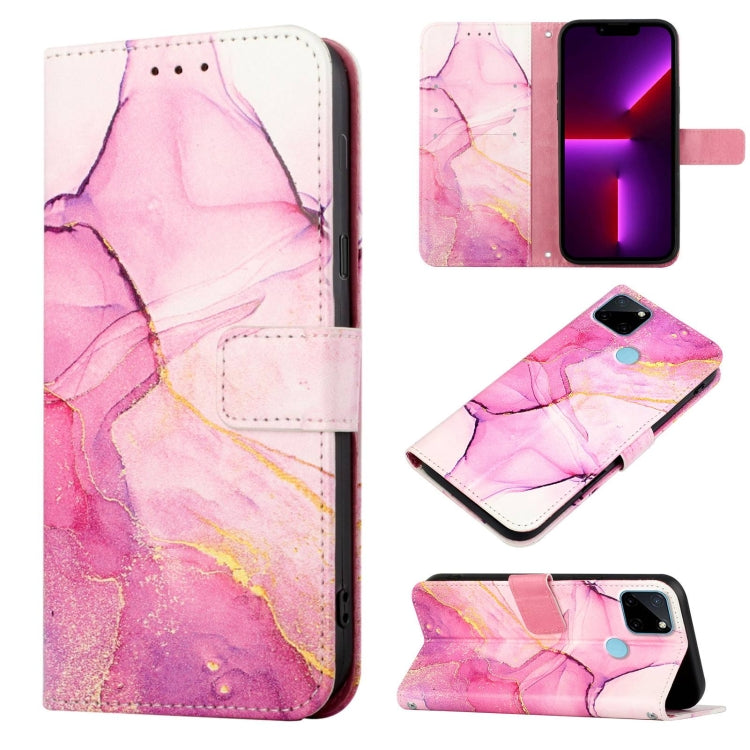 PT003 Marble Pattern Flip Leather Phone Case, For Realme C20 / C11 2021, For Realme C21Y / C25Y, For Realme GT Master / Q3 Pro Carnival, For Realme Narzo 50A