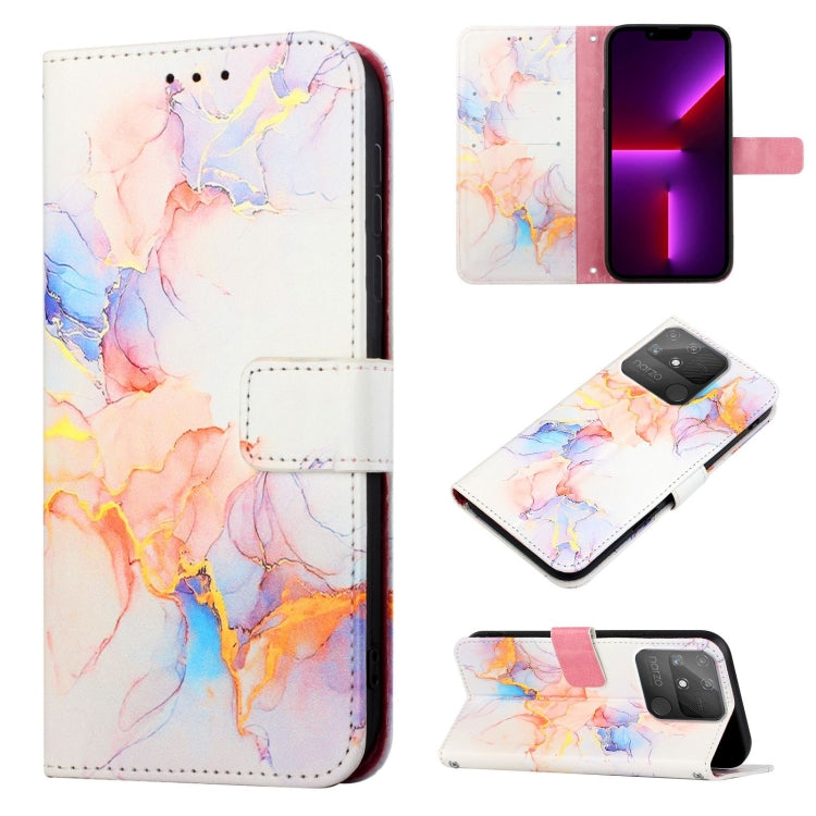 PT003 Marble Pattern Flip Leather Phone Case, For Realme C20 / C11 2021, For Realme C21Y / C25Y, For Realme GT Master / Q3 Pro Carnival, For Realme Narzo 50A