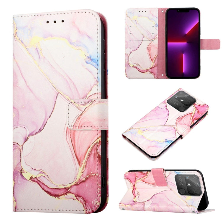 PT003 Marble Pattern Flip Leather Phone Case, For Realme C20 / C11 2021, For Realme C21Y / C25Y, For Realme GT Master / Q3 Pro Carnival, For Realme Narzo 50A