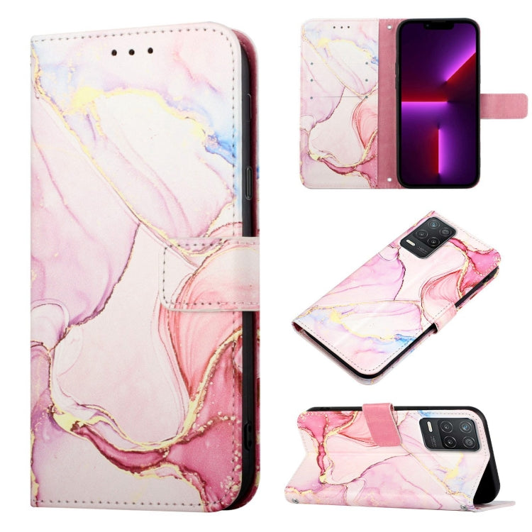 PT003 Marble Pattern Flip Leather Phone Case, For Realme Narzo 50i, For Realme 8 5G / V13 5G / Narzo 30 5G, For OPPO Reno6 Pro+ 5G, For OPPO Reno6 5G