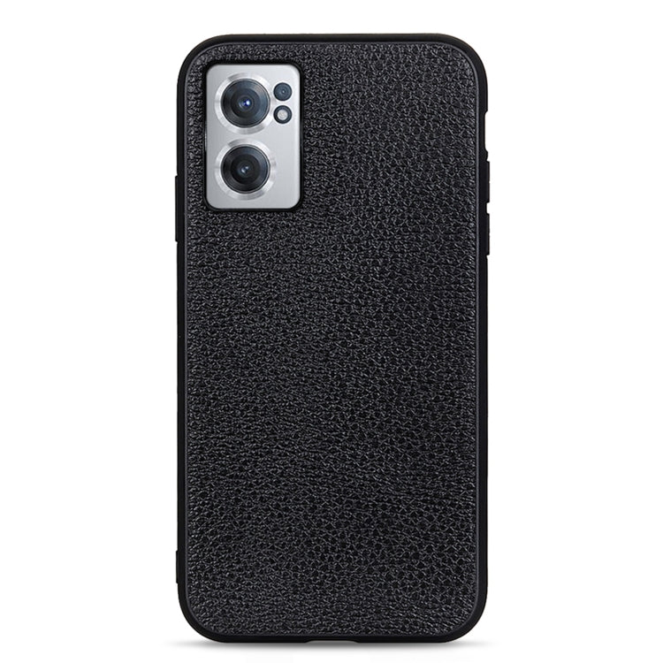 Litchi Texture Genuine Leather Phone Case, For OnePlus Nord CE 2 5G, For Xiaomi Redmi K40S 5G, For Xiaomi Redmi K50/K50 Pro Fine Hole Version, For Huawei nova 9 SE Fine Hole Version
