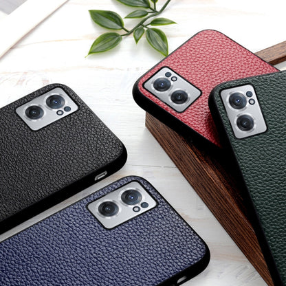 Litchi Texture Genuine Leather Phone Case, For OnePlus Nord CE 2 5G, For Xiaomi Redmi K40S 5G, For Xiaomi Redmi K50/K50 Pro Fine Hole Version, For Huawei nova 9 SE Fine Hole Version