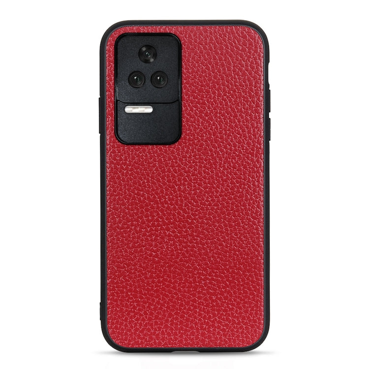 Litchi Texture Genuine Leather Phone Case, For OnePlus Nord CE 2 5G, For Xiaomi Redmi K40S 5G, For Xiaomi Redmi K50/K50 Pro Fine Hole Version, For Huawei nova 9 SE Fine Hole Version