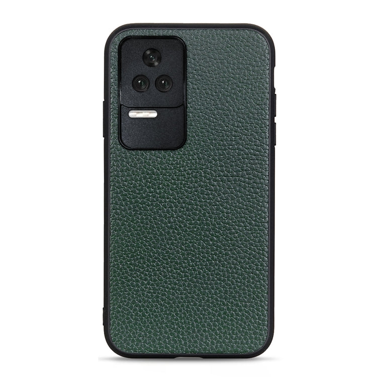 Litchi Texture Genuine Leather Phone Case, For OnePlus Nord CE 2 5G, For Xiaomi Redmi K40S 5G, For Xiaomi Redmi K50/K50 Pro Fine Hole Version, For Huawei nova 9 SE Fine Hole Version