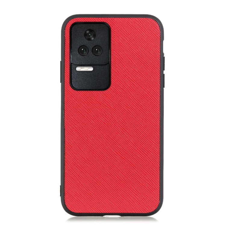Cross Texture Genuine Leather Phone Case, For OnePlus Nord CE 2 5G, For Xiaomi Redmi K40S 5G, For Xiaomi Redmi K50/K50 Pro Fine Hole Version, For Huawei nova 9 SE Fine Hole Version