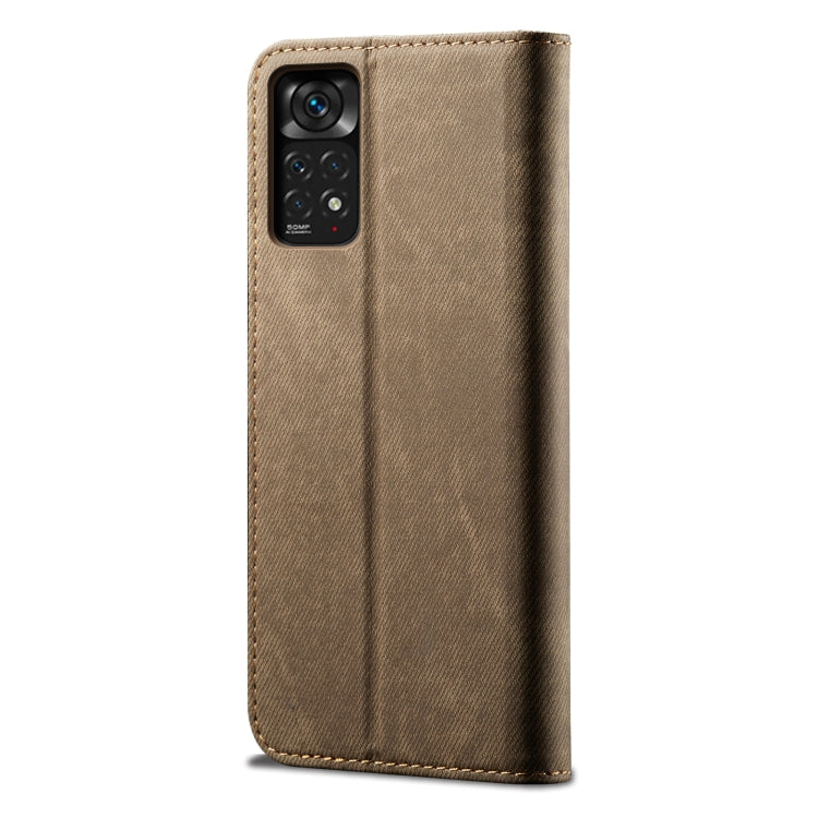 Denim Texture Leather Phone Case, For Xiaomi Poco X4 Pro 5G