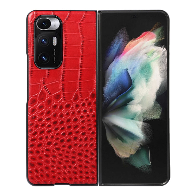 Crocodile Top Layer Cowhide Leather Phone Case, For Xiaomi Redmi K40S 5G, For Xiaomi Redmi K50 / K50 Pro 5G, For Xiaomi Redmi Note 11 4G / Note 11S, For Xiaomi 12 Pro, For Xiaomi 12 / 12X, For Xiaomi Mi Mix Fold