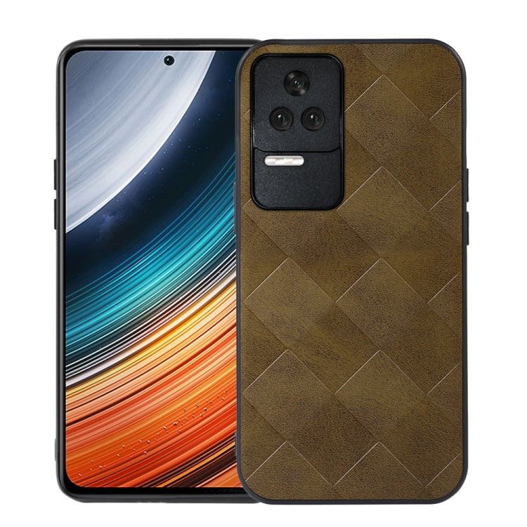 Weave Plaid PU Phone Case, For Xiaomi Redmi K40S 5G, For Xiaomi Redmi K50 / K50 Pro 5G, For Xiaomi Redmi Note 11 4G / Note 11S, For Xiaomi Mi Mix Fold