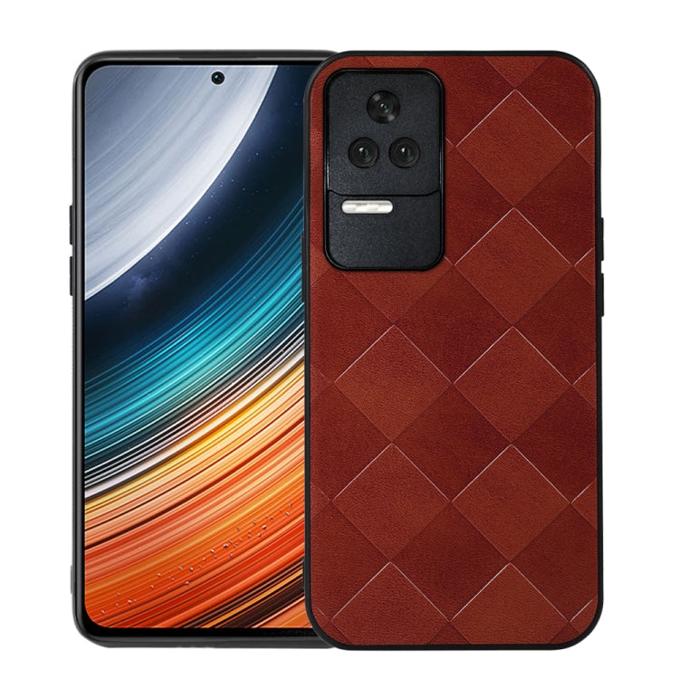 Weave Plaid PU Phone Case, For Xiaomi Redmi K40S 5G, For Xiaomi Redmi K50 / K50 Pro 5G, For Xiaomi Redmi Note 11 4G / Note 11S, For Xiaomi Mi Mix Fold
