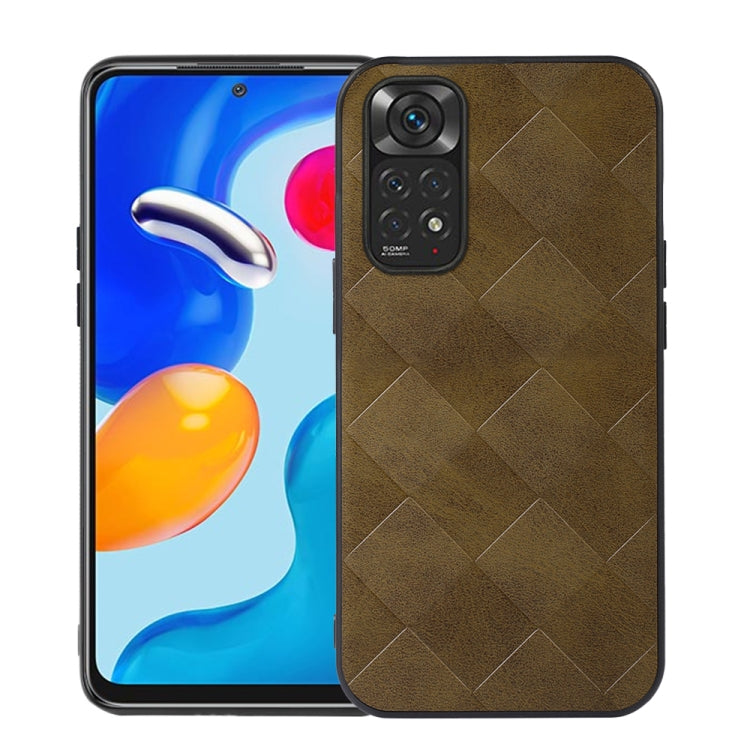 Weave Plaid PU Phone Case, For Xiaomi Redmi K40S 5G, For Xiaomi Redmi K50 / K50 Pro 5G, For Xiaomi Redmi Note 11 4G / Note 11S, For Xiaomi Mi Mix Fold