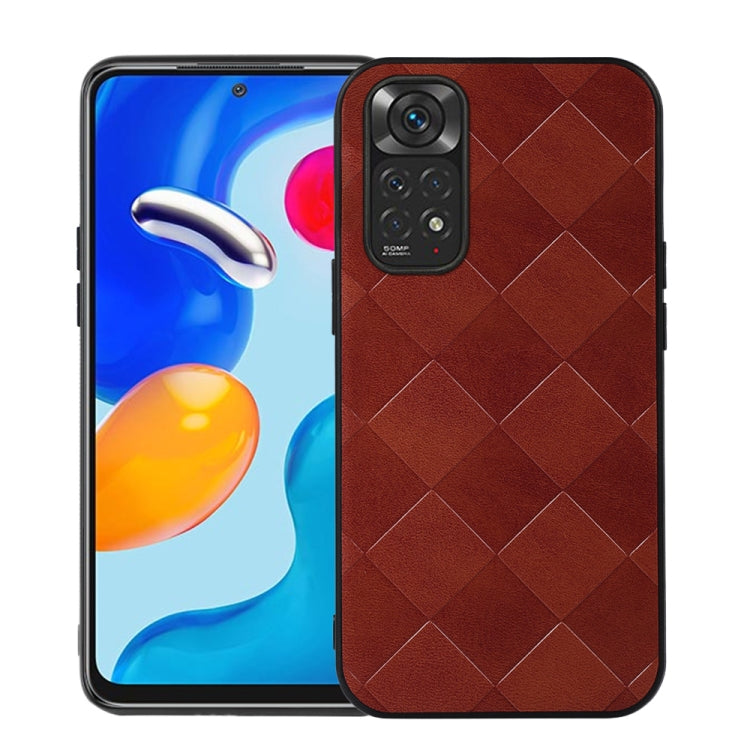 Weave Plaid PU Phone Case, For Xiaomi Redmi K40S 5G, For Xiaomi Redmi K50 / K50 Pro 5G, For Xiaomi Redmi Note 11 4G / Note 11S, For Xiaomi Mi Mix Fold