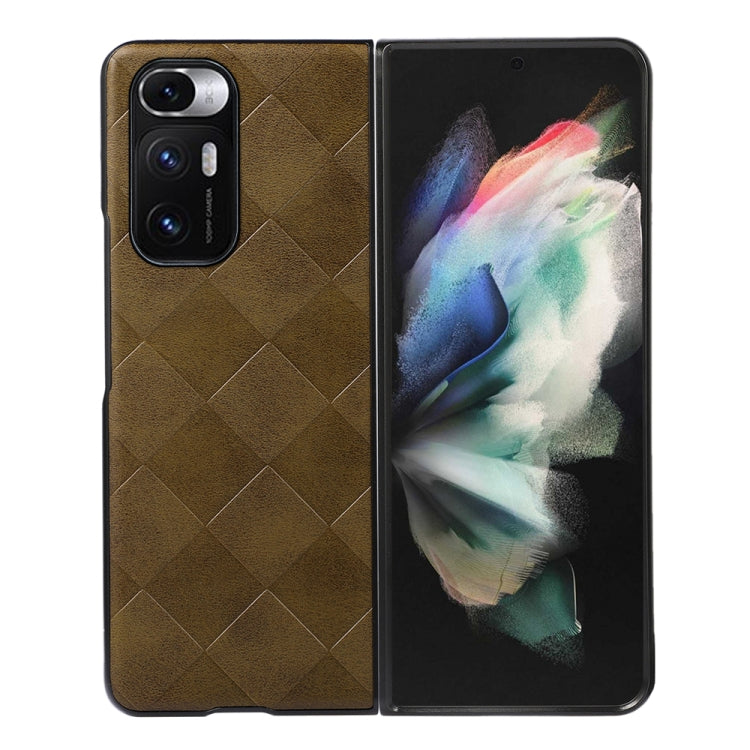 Weave Plaid PU Phone Case, For Xiaomi Redmi K40S 5G, For Xiaomi Redmi K50 / K50 Pro 5G, For Xiaomi Redmi Note 11 4G / Note 11S, For Xiaomi Mi Mix Fold