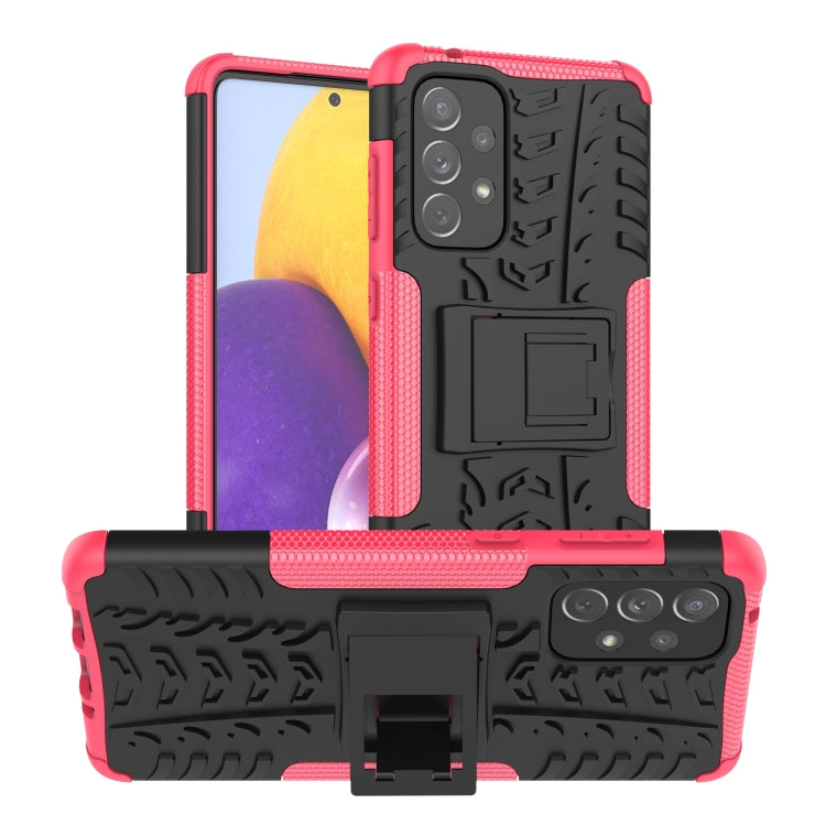 Tire Texture Shockproof TPU+PC Phone Case with Holder, For OnePlus Nord N20 5G, For Samsung Galaxy A73 5G, For Samsung Galaxy A23