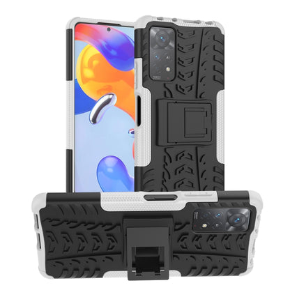 Tire Texture Shockproof TPU+PC Phone Case with Holder, For Xiaomi Redmi Note 11S 4G International Version, For Xiaomi Redmi Note 11 Pro 5G International Version