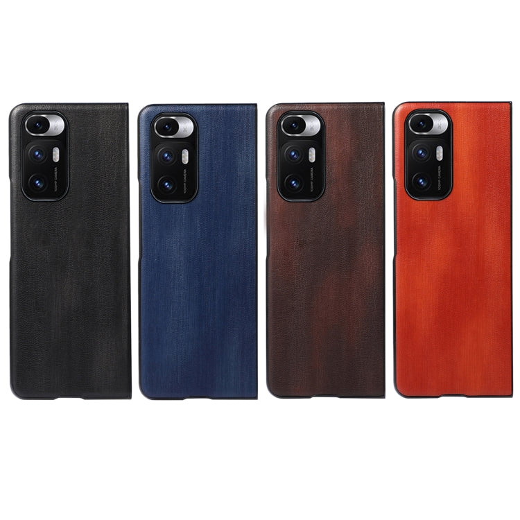 Yellow Cow Texture PU Phone Case, For Xiaomi 12 Pro, For Xiaomi 12 / 12X, For Xiaomi Mi Mix Fold