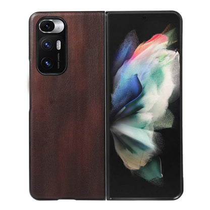 Yellow Cow Texture PU Phone Case, For Xiaomi 12 Pro, For Xiaomi 12 / 12X, For Xiaomi Mi Mix Fold