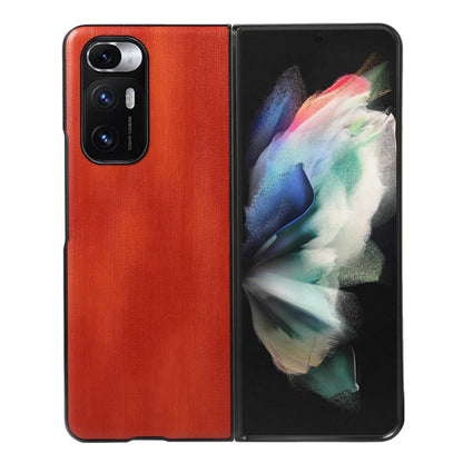 Yellow Cow Texture PU Phone Case, For Xiaomi 12 Pro, For Xiaomi 12 / 12X, For Xiaomi Mi Mix Fold