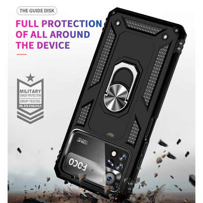 Shockproof TPU + PC Phone Case with 360 Degrees Rotating Holder, For Xiaomi Poco X4 Pro 5G