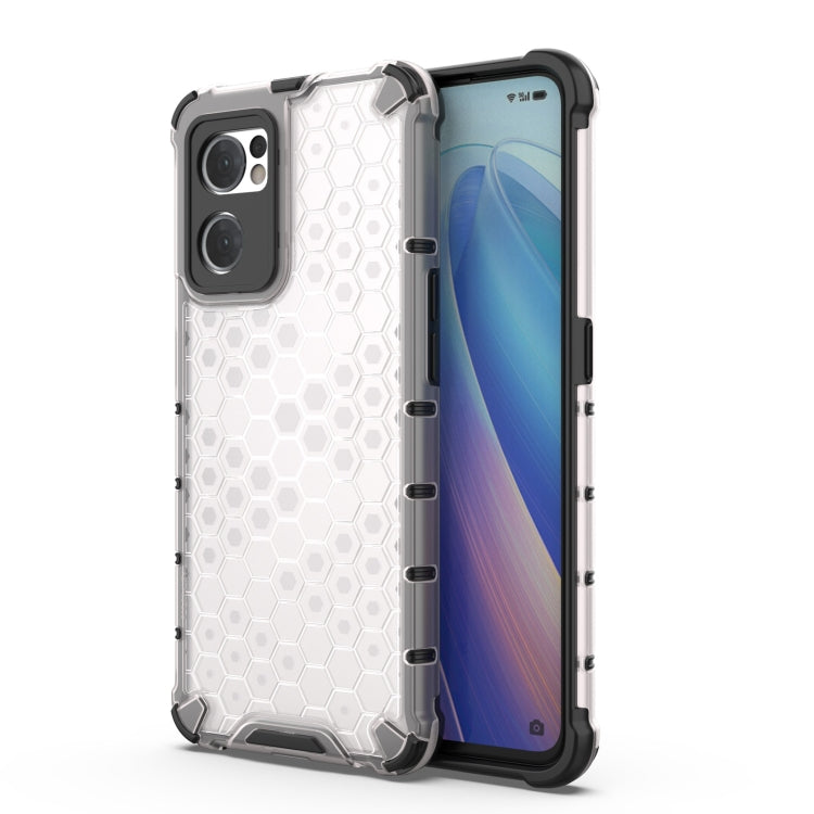 Shockproof Honeycomb PC + TPU Phone Case, For OPPO Reno7 5G Global / Find X5 Lite