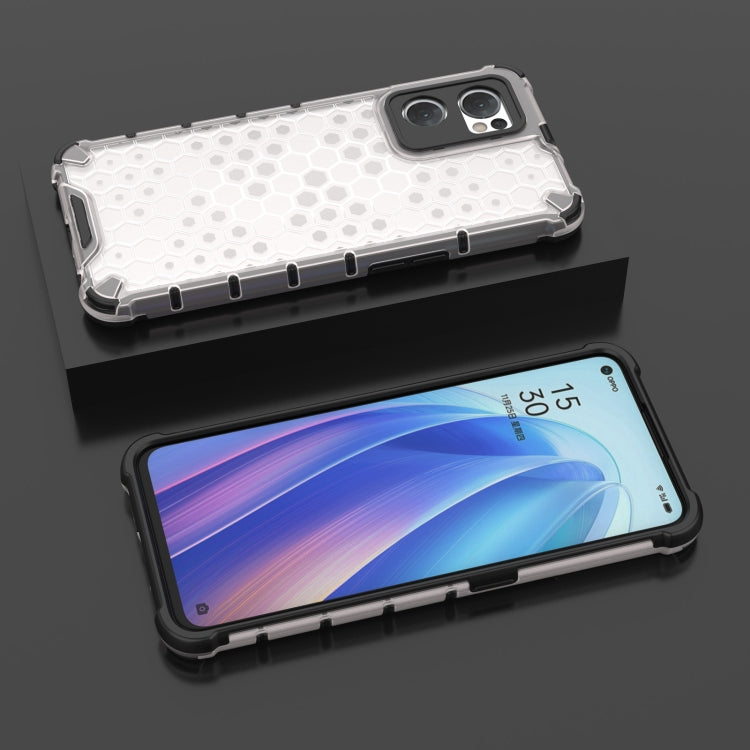 Shockproof Honeycomb PC + TPU Phone Case, For OPPO Reno7 5G Global / Find X5 Lite