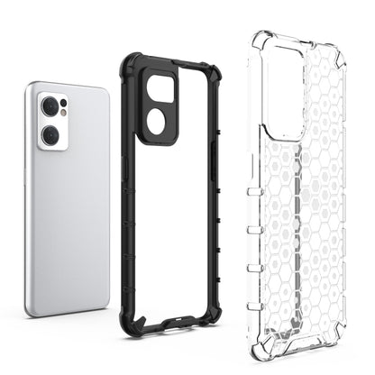 Shockproof Honeycomb PC + TPU Phone Case, For OPPO Reno7 5G Global / Find X5 Lite
