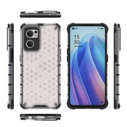 Shockproof Honeycomb PC + TPU Phone Case, For OPPO Reno7 5G Global / Find X5 Lite