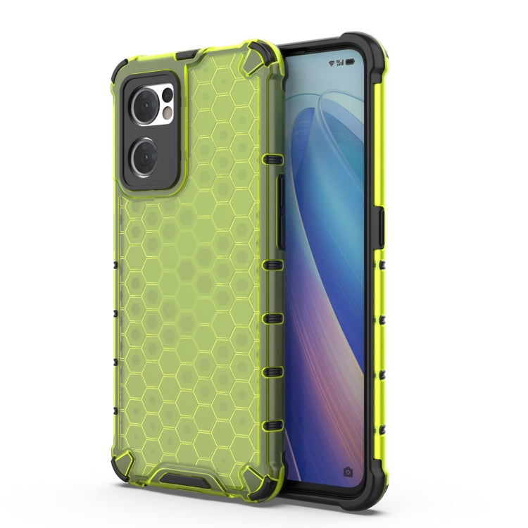 Shockproof Honeycomb PC + TPU Phone Case, For OPPO Reno7 5G Global / Find X5 Lite