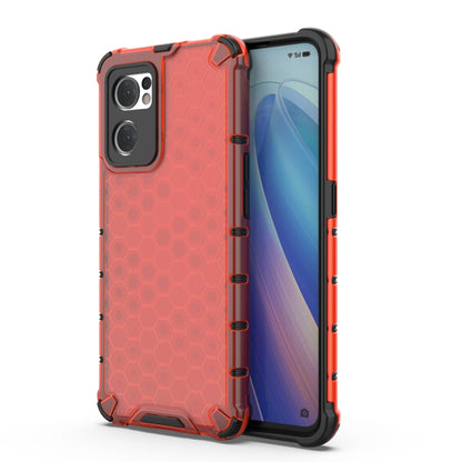 Shockproof Honeycomb PC + TPU Phone Case, For OPPO Reno7 5G Global / Find X5 Lite