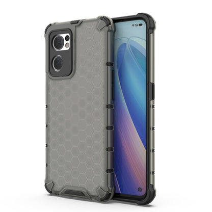 Shockproof Honeycomb PC + TPU Phone Case, For OPPO Reno7 5G Global / Find X5 Lite