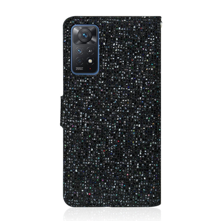 Glitter Powder Leather Phone Case, For Xiaomi Redmi Note 11 Pro International, For Xiaomi Redmi Note 11 International