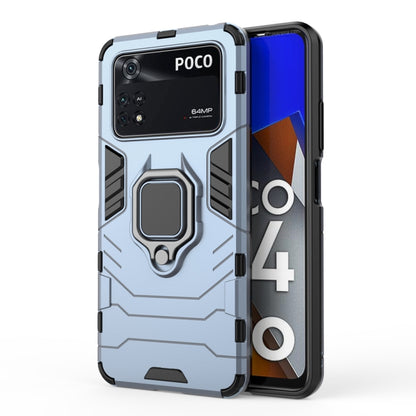 Shockproof PC + TPU Protective Phone Case with Magnetic Ring Holder, For Xiaomi Poco M4 Pro 4G, For Xiaomi Poco X4 Pro 5G