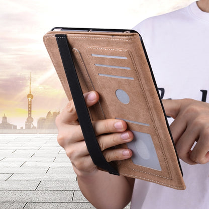 Solid Color Embossed Striped Leather Case, For Huawei MediaPad T3 10, For Huawei MediaPad T5