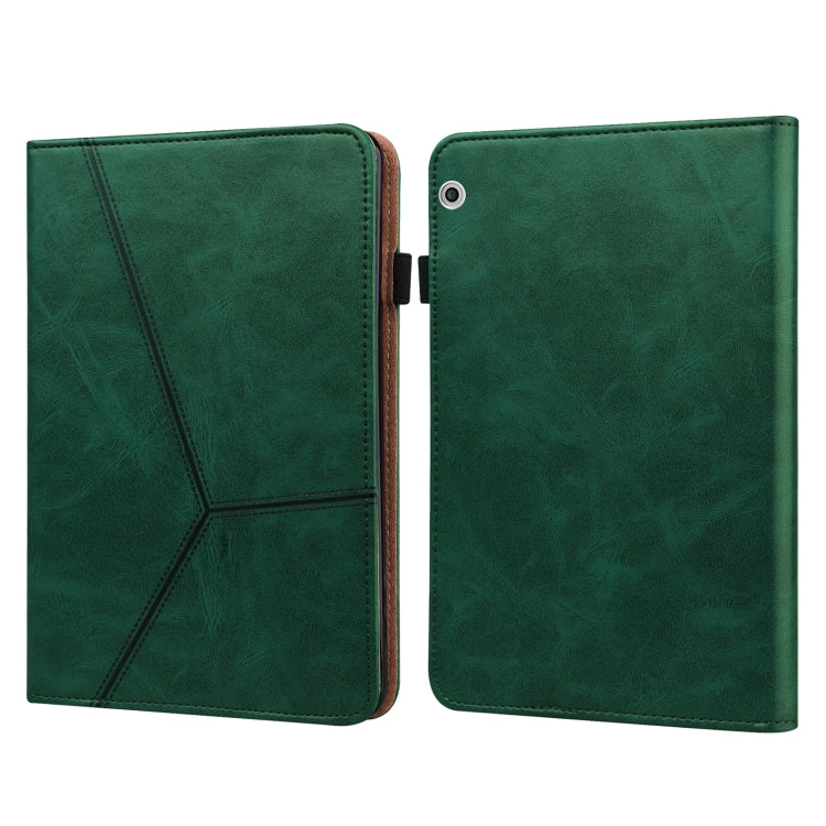 Solid Color Embossed Striped Leather Case, For Huawei MediaPad T3 10, For Huawei MediaPad T5