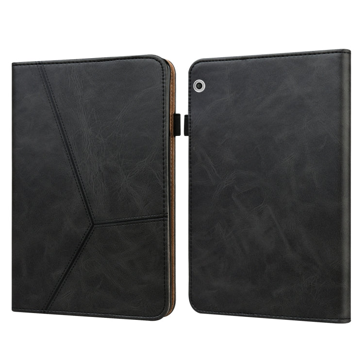 Solid Color Embossed Striped Leather Case, For Huawei MediaPad T3 10, For Huawei MediaPad T5