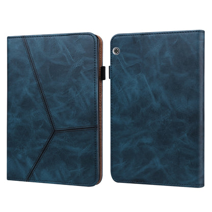 Solid Color Embossed Striped Leather Case, For Huawei MediaPad T3 10, For Huawei MediaPad T5