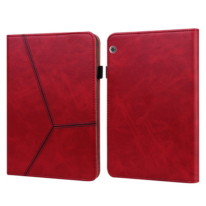 Solid Color Embossed Striped Leather Case, For Huawei MediaPad T3 10, For Huawei MediaPad T5