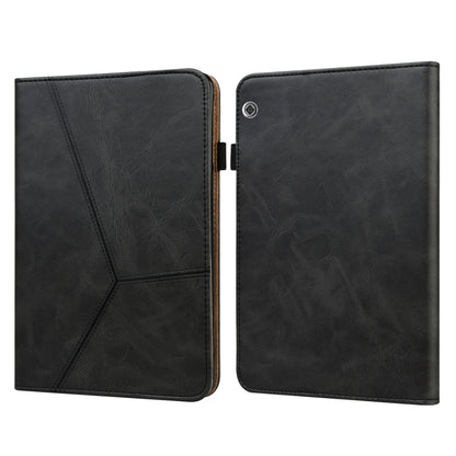 Solid Color Embossed Striped Leather Case, For Huawei MediaPad T3 10, For Huawei MediaPad T5