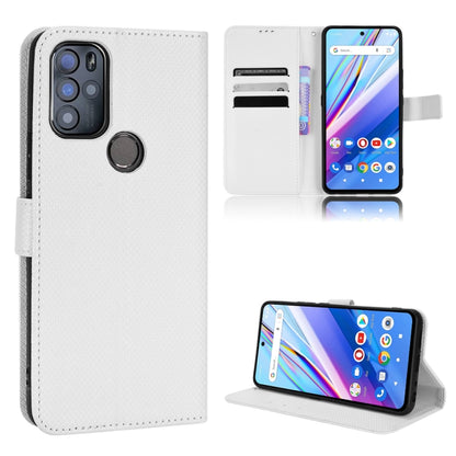 Diamond Texture Leather Phone Case, For BLU G91 Pro, For OPPO Realme Q3T / Q3S, For TCL 20 SE, For TCL 30 SE / 30 E / 306 / Sharp Aquos V6