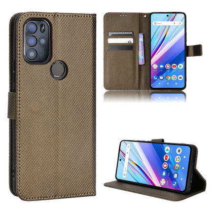Diamond Texture Leather Phone Case, For BLU G91 Pro, For OPPO Realme Q3T / Q3S, For TCL 20 SE, For TCL 30 SE / 30 E / 306 / Sharp Aquos V6