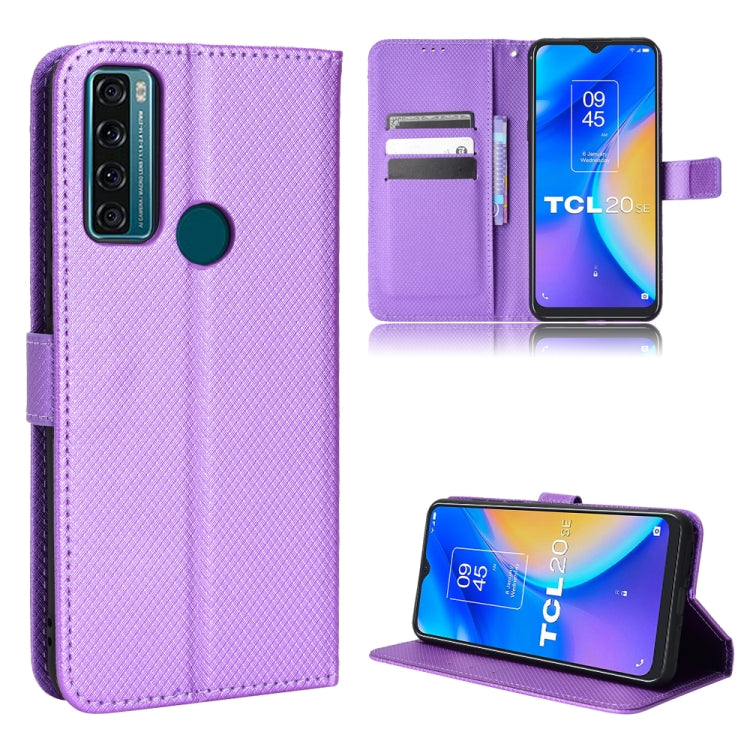 Diamond Texture Leather Phone Case, For BLU G91 Pro, For OPPO Realme Q3T / Q3S, For TCL 20 SE, For TCL 30 SE / 30 E / 306 / Sharp Aquos V6