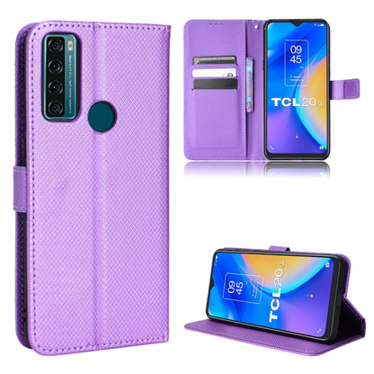 Diamond Texture Leather Phone Case, For BLU G91 Pro, For OPPO Realme Q3T / Q3S, For TCL 20 SE, For TCL 30 SE / 30 E / 306 / Sharp Aquos V6