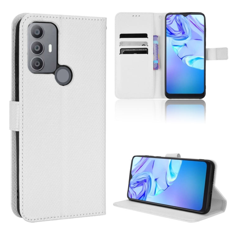 Diamond Texture Leather Phone Case, For BLU G91 Pro, For OPPO Realme Q3T / Q3S, For TCL 20 SE, For TCL 30 SE / 30 E / 306 / Sharp Aquos V6