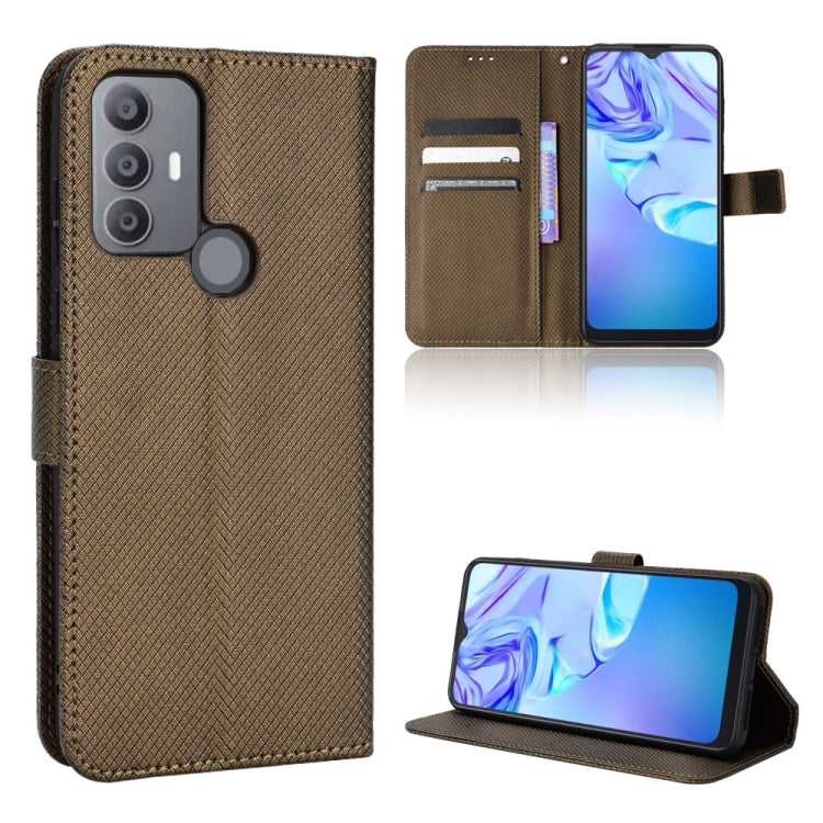 Diamond Texture Leather Phone Case, For BLU G91 Pro, For OPPO Realme Q3T / Q3S, For TCL 20 SE, For TCL 30 SE / 30 E / 306 / Sharp Aquos V6