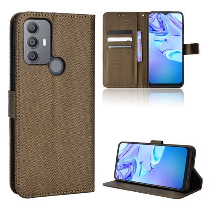 Diamond Texture Leather Phone Case, For BLU G91 Pro, For OPPO Realme Q3T / Q3S, For TCL 20 SE, For TCL 30 SE / 30 E / 306 / Sharp Aquos V6