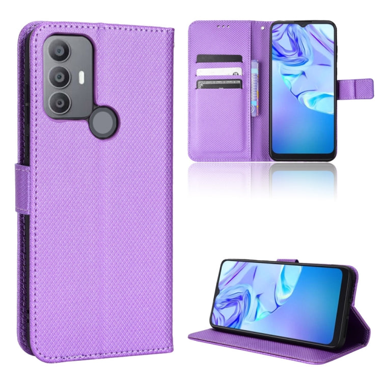 Diamond Texture Leather Phone Case, For BLU G91 Pro, For OPPO Realme Q3T / Q3S, For TCL 20 SE, For TCL 30 SE / 30 E / 306 / Sharp Aquos V6